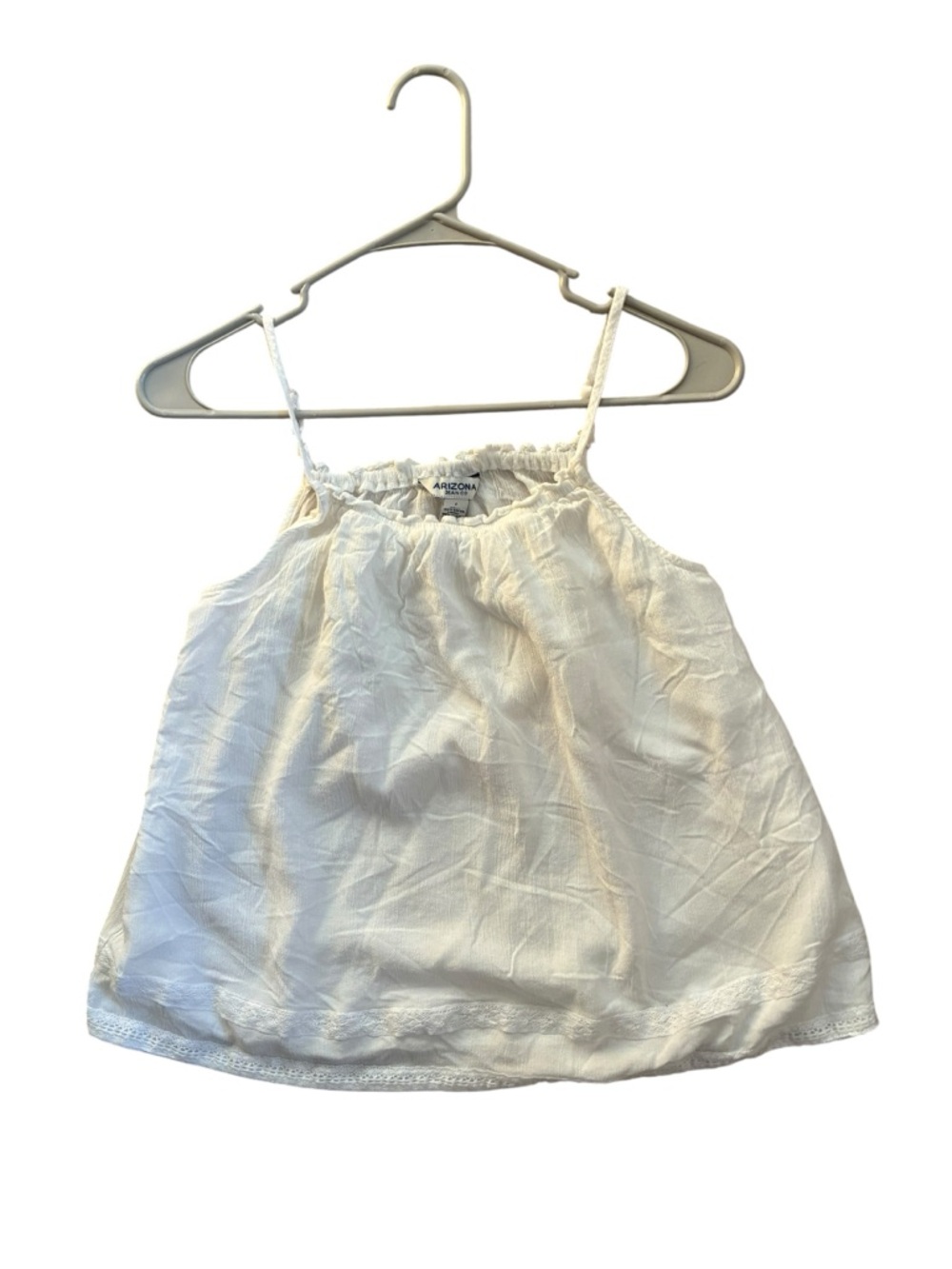 Arizona Jean Company White Womens Spaghetti Strap Tank